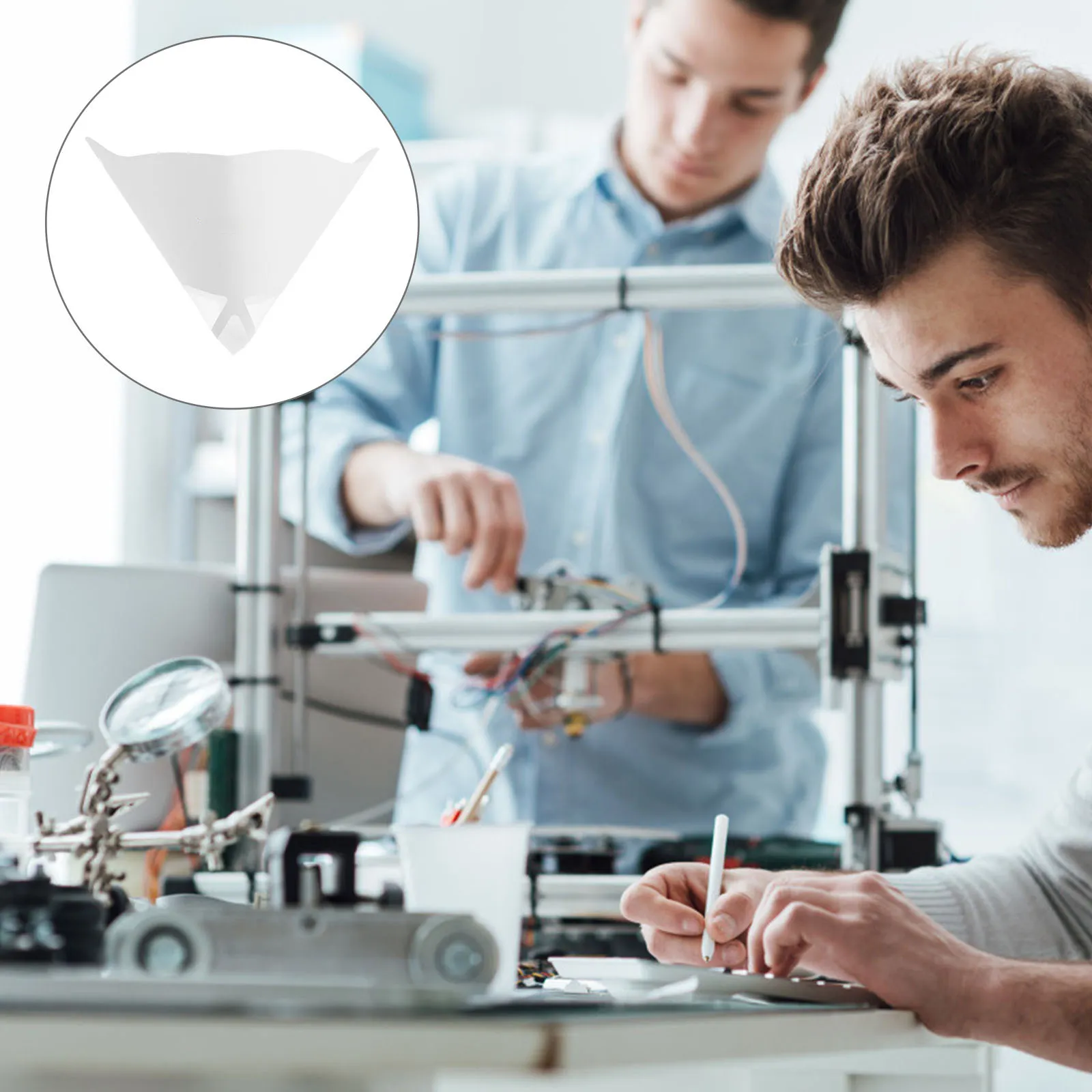 

10 шт. одноразовых фотореактивных бумажных фильтров-воронок для 3D-принтеров SLA, высокоэффективных для удаления грязи и пыли при фотополимеризации смолы