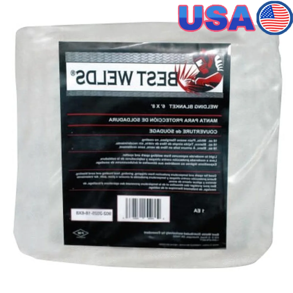 

Fireproof Fiberglass Welding Blanket 10x10ft Flame Retardant Insulated Silver 18oz