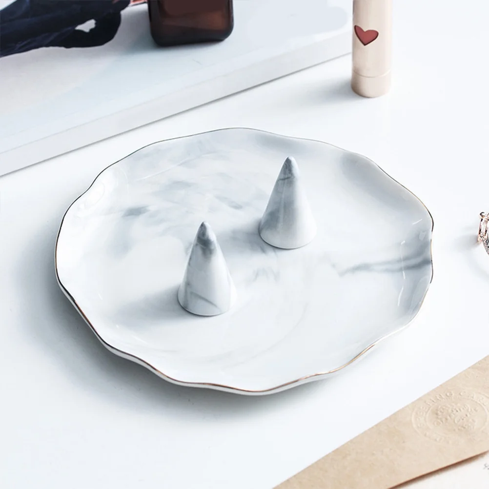 

3 шт. стойки для ювелирных изделий в форме конуса, керамические держатели для колец для серег, колец, органайзер, подставка для декора комнаты