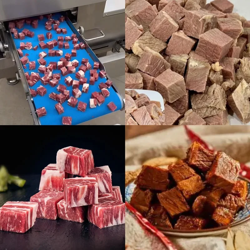 Tagliatrice industriale per carne di manzo e maiale Macchina per carne congelata in nuova condizione