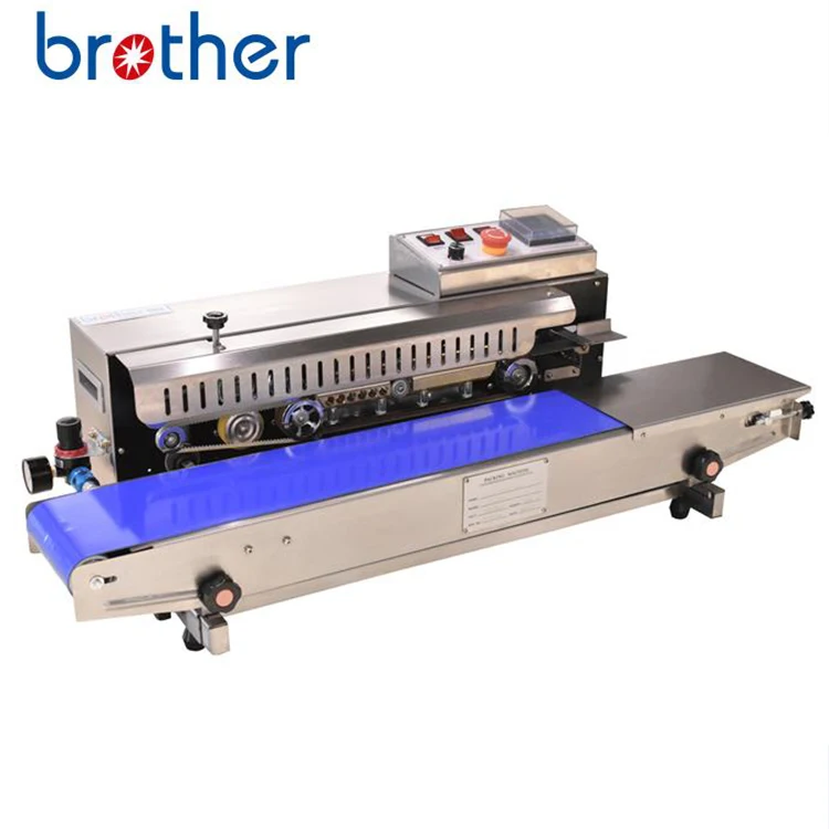 SF150N Nitrogen Flush Continuous Band Sealer Pouch Horizontal Solid Film Sealing Machine