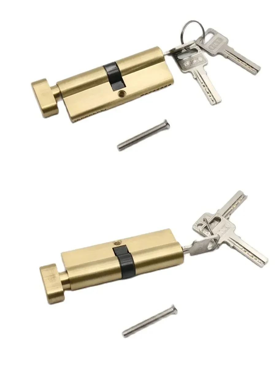 Lock Cylinder 80mm Center Core Interior Door Security Door Household Universal All-copper Keyhole Pure Brass Super High Quality