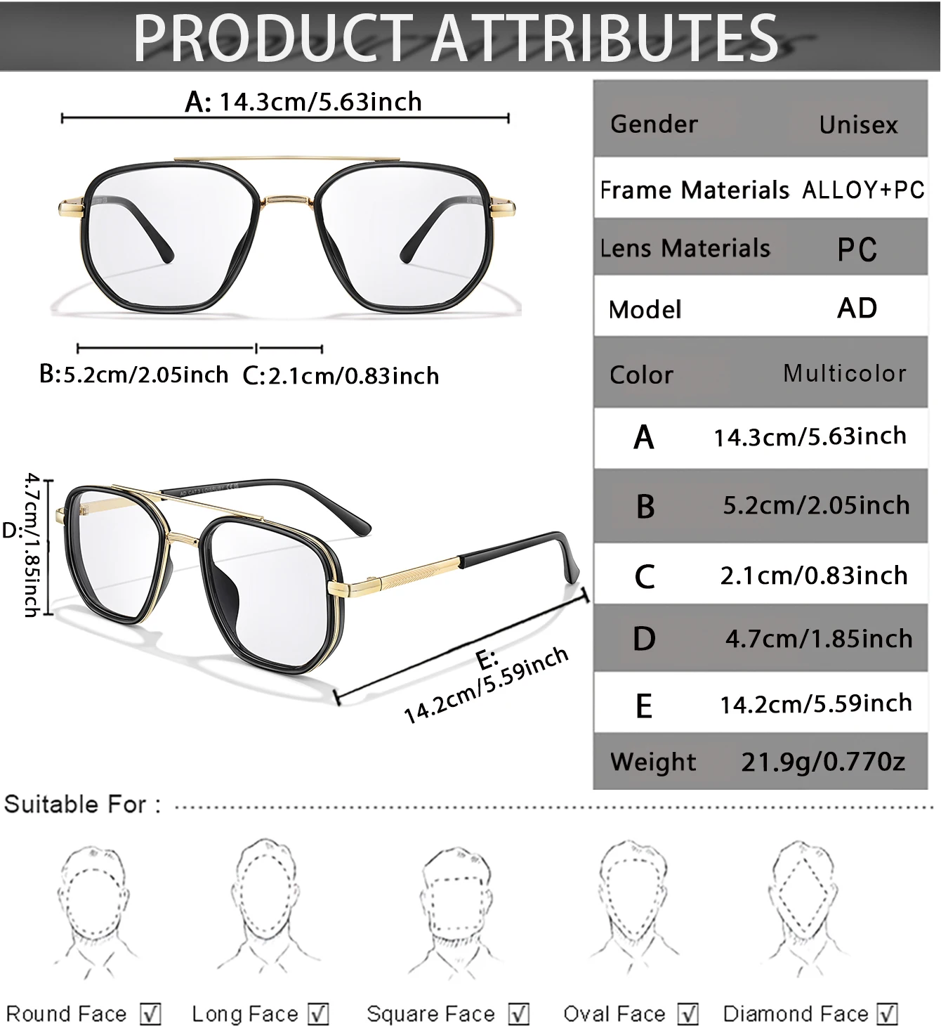 Photochrome Lesebrille Klassische Quadratische Weit Sicht Presbyopie Brillen Männer Frauen Anti Blau Licht Blockieren Ultraleichte Brillen – Detail 2