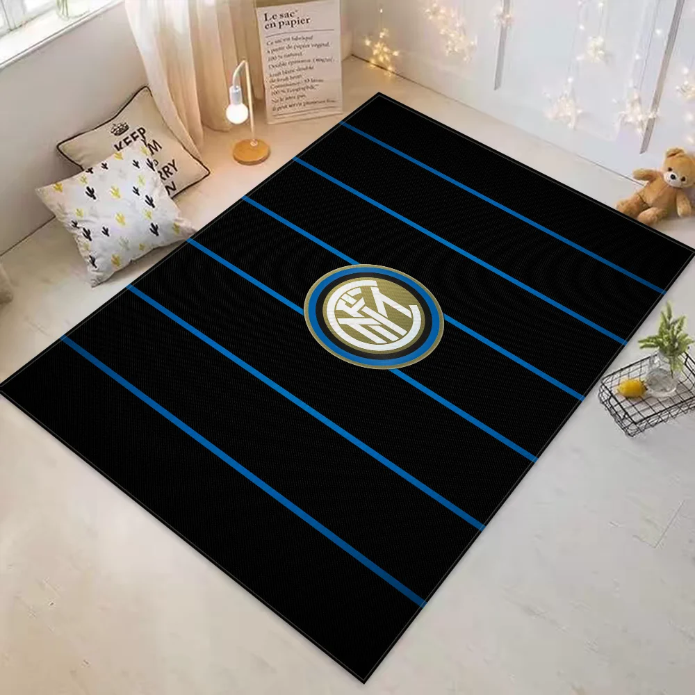 Floor Mat Bathroom Mats I-Inter Milan FC Room Floor Carpet for Kitchen Cute Rug Custom Home Entrance Doormat Carpets Rugs Bath