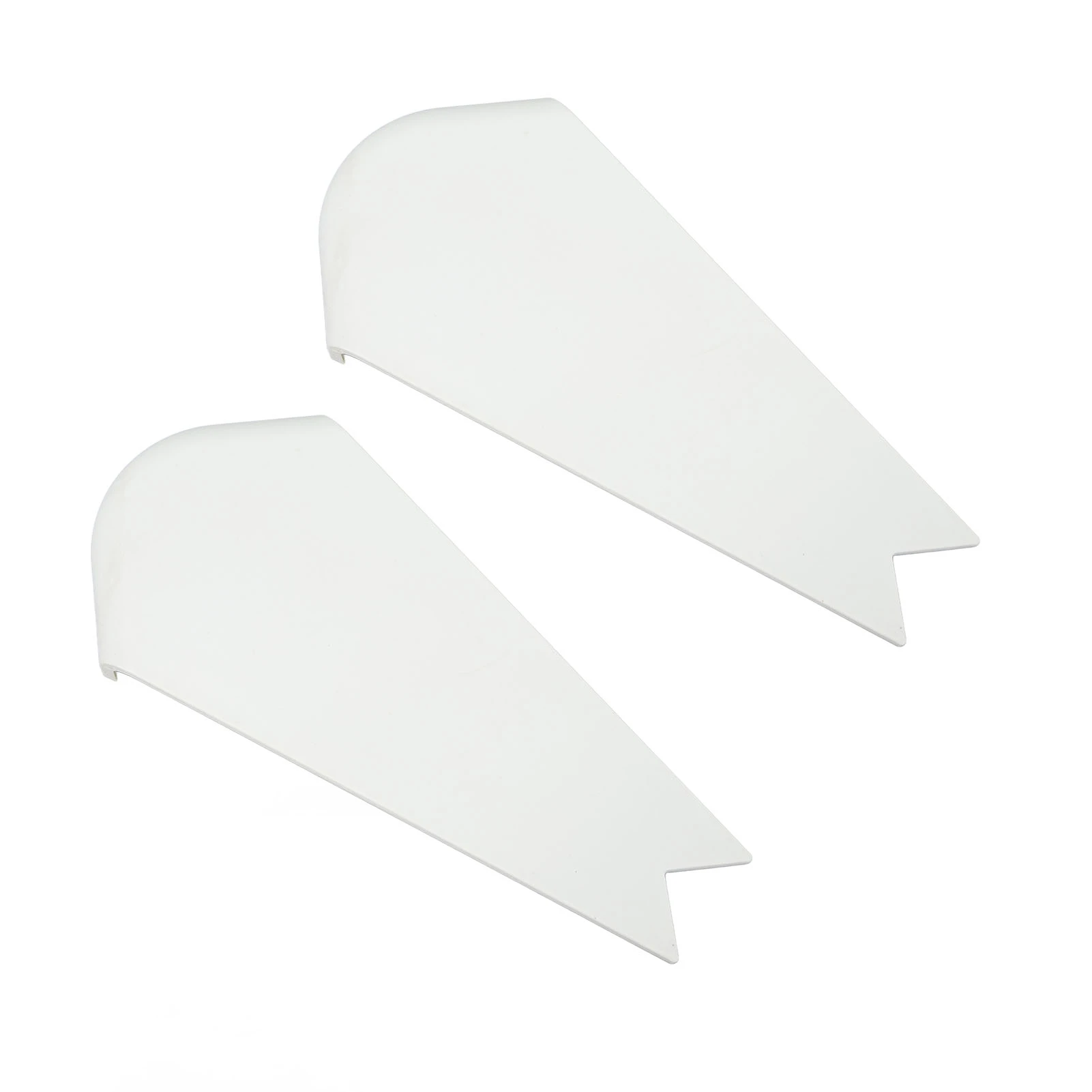 2Pcs RV Slide Out Corner Cover Colorfast Decorative Impact Resistant RV Slide Out Corner Cover Trim for Campers Trailers White