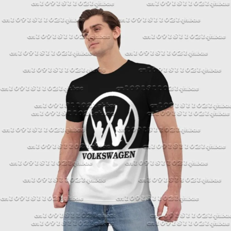 

New Motorcycle Racing Round Neck Men's and Women's T-shirts, Volkswagen Personalized Standard Speed Dry Fashionable Riding