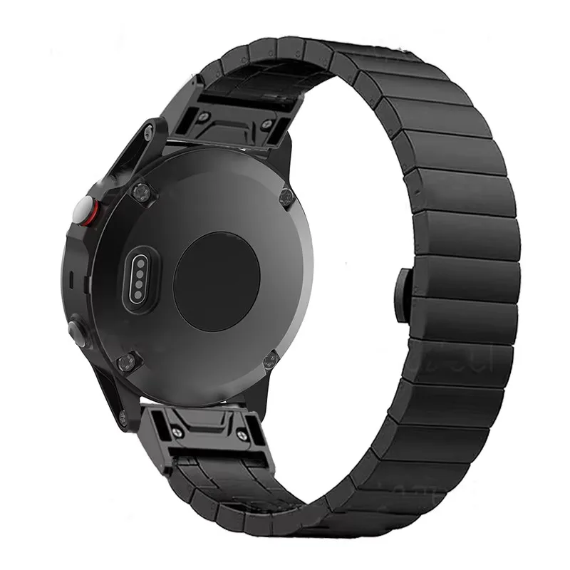 Bracelet de montre en acier inoxydable, ajustement rapide, 26 22 20mm, en métal, pour Garmin Fenix 5 5X 5S Plus 7 7S 7X 6 6X Pro