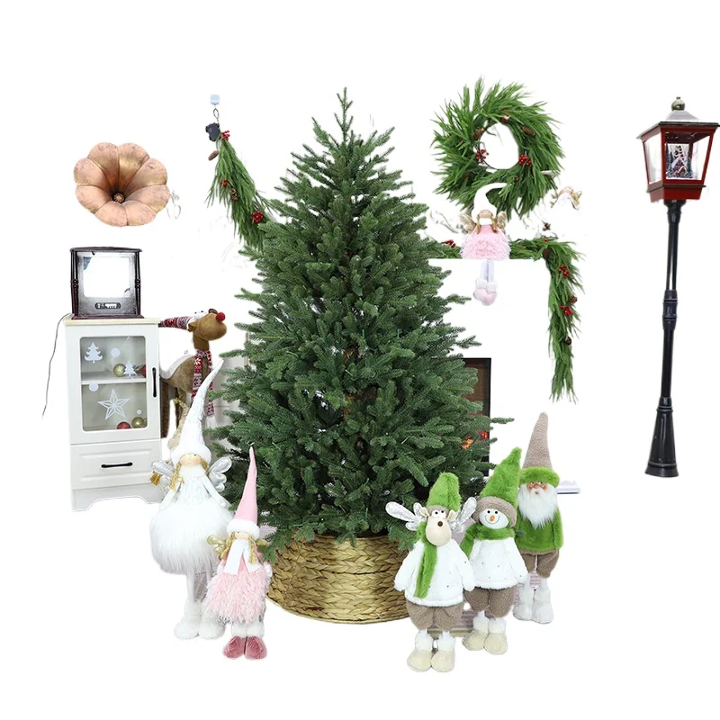 

Green Christmas tree, Christmas decoration pointed artificial tree hotel window decoration pure PE decoration Christmas tree
