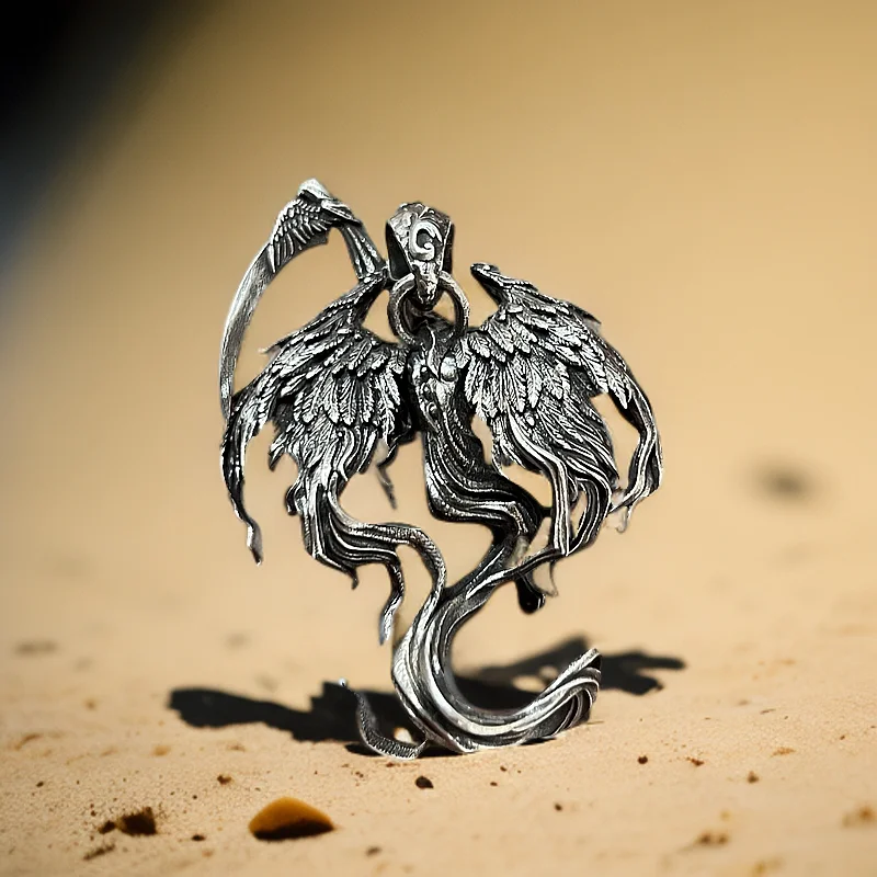 S925 Frigid Wind Wings Pendant Pendant for Men and Women