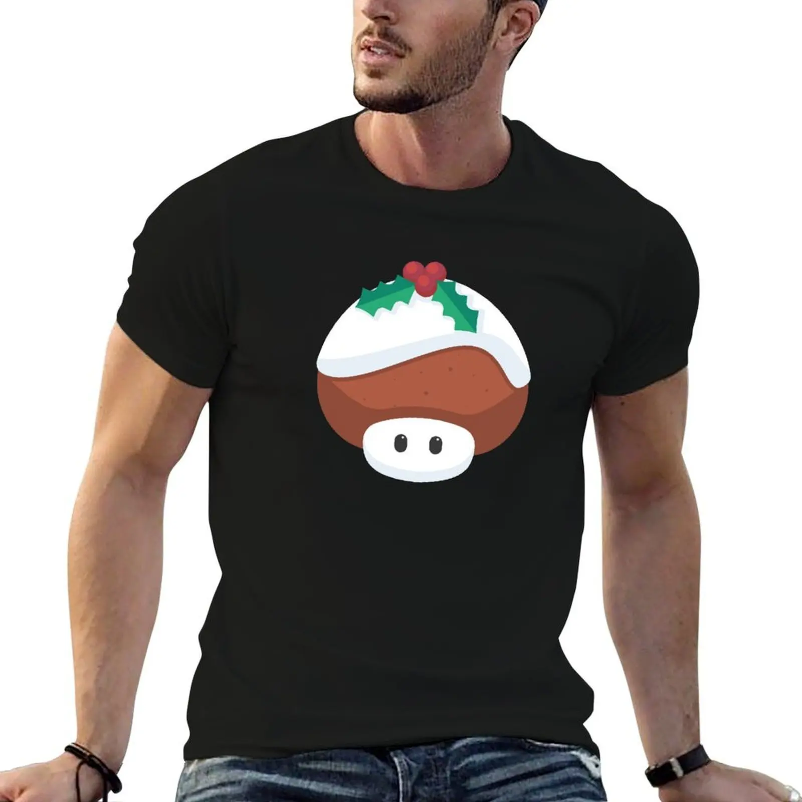 

Mushroom Pudding T-Shirt t shirt men 100% cotton luxury brand t shirts for man cotton t shirts with prints T-shirt