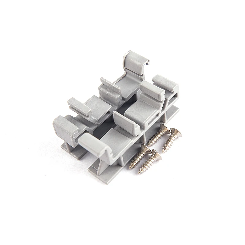 1set PCB 25mm Din Rail Mounting Adapter Circuit Board Bracket Holder Carrier Clips Panel Mounting Base PCB Holder
