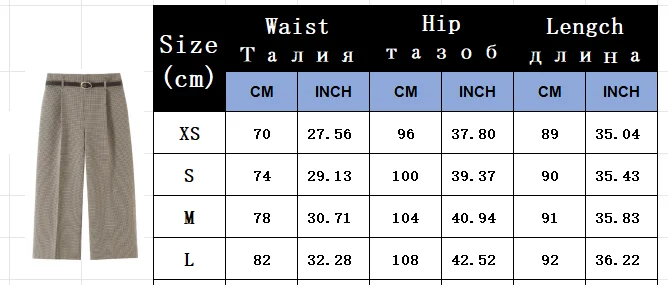 KLKXMYT Schickes Kariertes Hosen-Set für Damen, Modisches Kariertes Kurzes Westen-Top, 2026 Neues Casual-Outfit für den Arbeitsweg – Detail 3