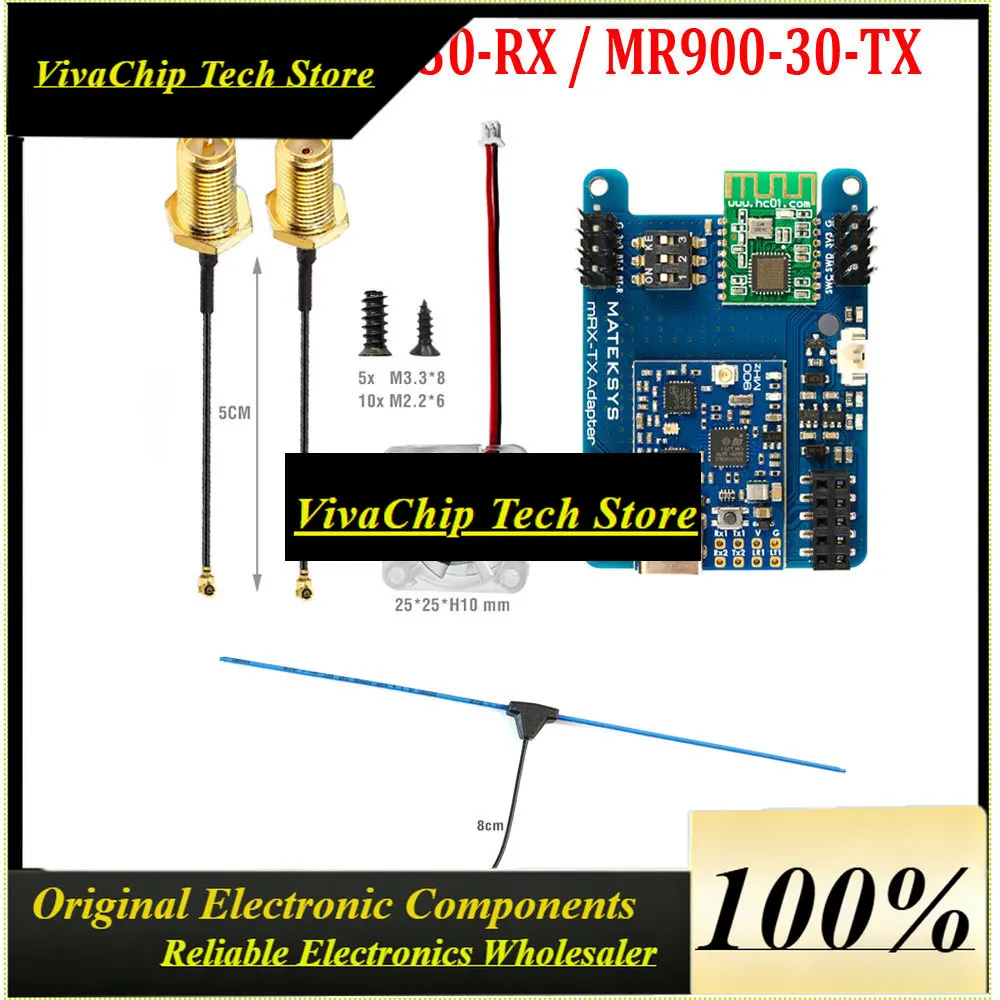 VivaCSMATEK MATEKSYS MLRS MAVLINK 900MHZ TX MODULE KIT MR900-30-TX / MLRS MAVLINK 900MHZ RECEIVER MR900-30-RX For Long Range RC