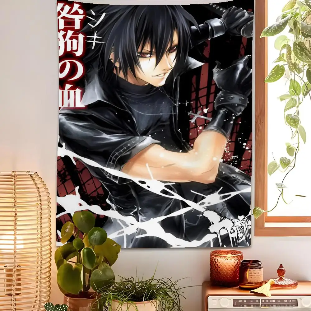 Anime T-Togainu No C-Chi Tapestry Custom Home Living Room Bedroom Wall Decor Wallpaper Backdrop Cloth With Clips