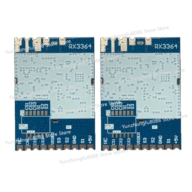 

2PCS 3.3G Module RX3364 Wireless Module Analog Wireless Audio Video Transmission Receiver Module