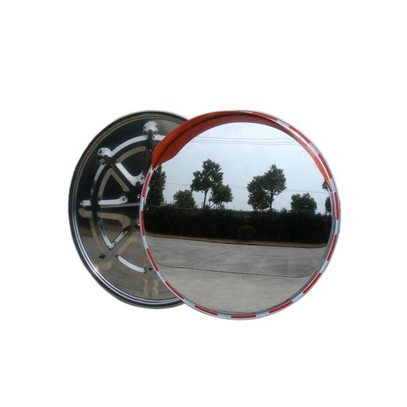 

Stainless steel convex mirror 800mm reflector safety solid intersection mirror