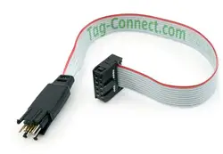 Punto TC2050-IDC CBL Plug-of-Nails, 10 pines con patas, Cable de programación
