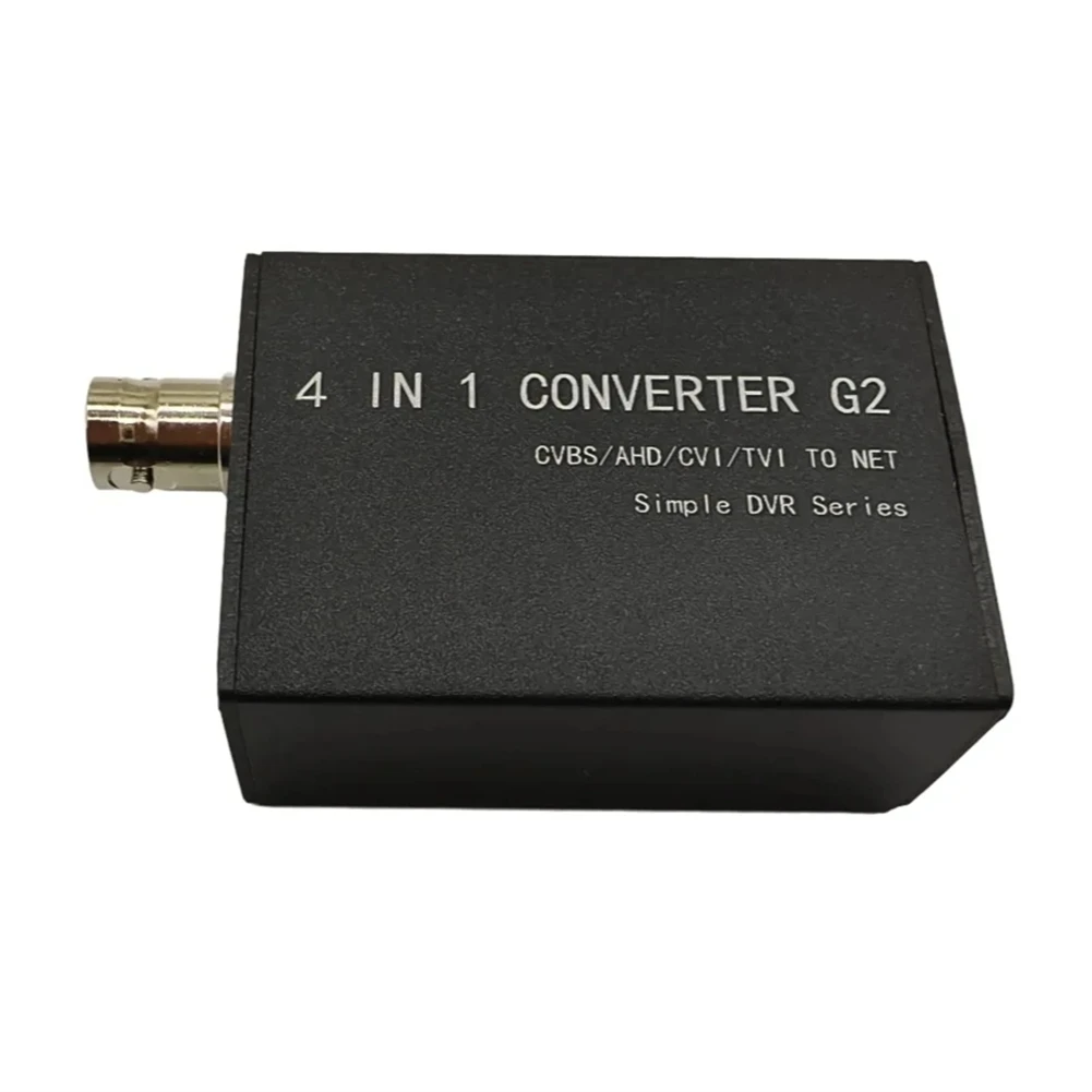 Smart-CVBS/1080P Converter For CCTV Security Camera BNC Input RJ45 Output Converter H.265 RTSP Single-Channel Video Recoder