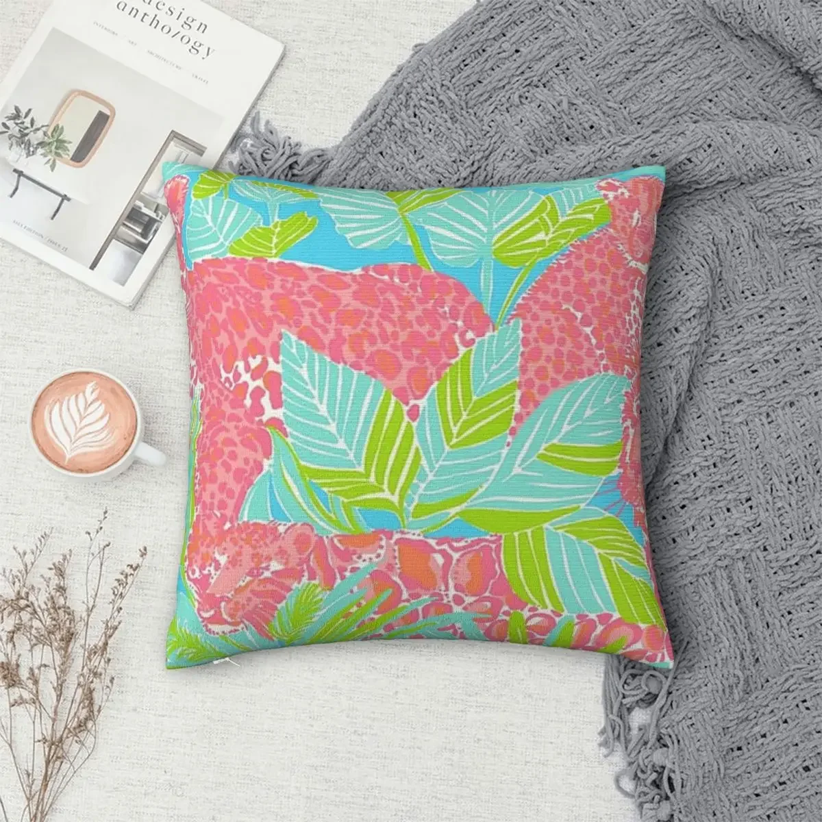 Lily Pulitzer Pillowcase Polyester Pillows Cover Cushion Comfort Throw Pillow Sofa Decorative Cushions Used for Home Bedroom