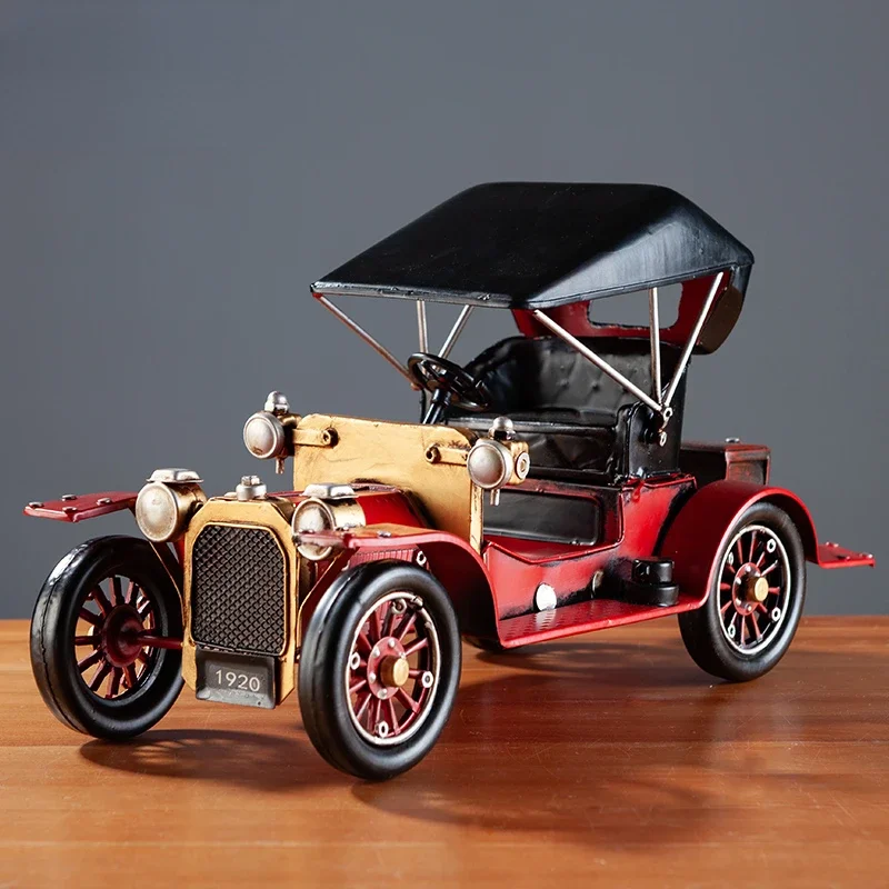 Vintage Nostalgic Car Models Office Accessories Creative Home Porch Living Room Wine Cabinet Decorations Decor