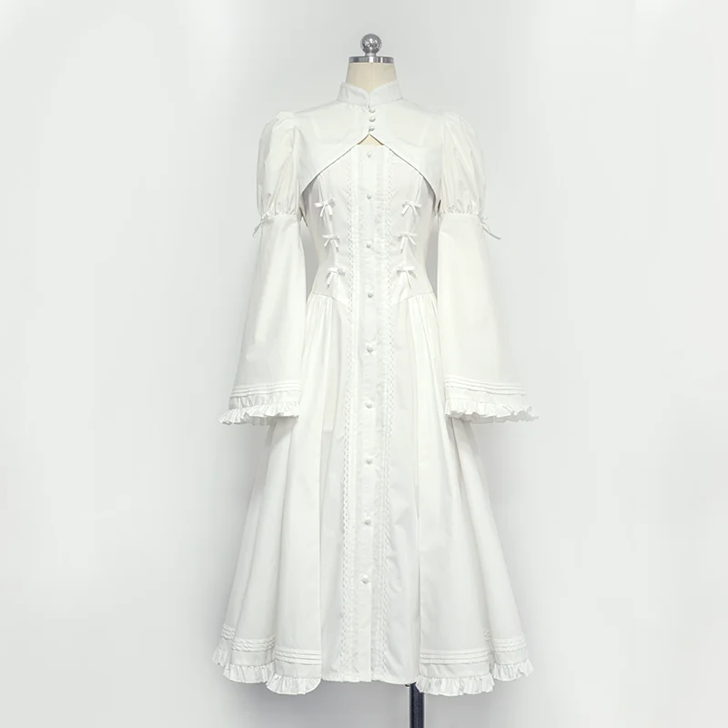 Kasugano Sora Cosplay Costume pour femme, Anime japonais, Yosuga No Sora Vêtements, Robe à manches longues, Lolita Lovely White Everak