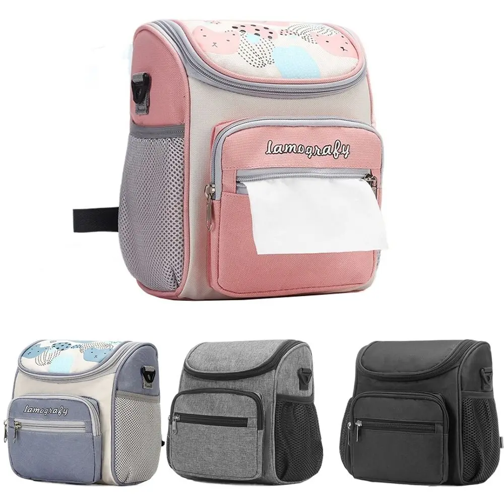 Lightweight Universal Diaper Backpack Waterproof Large Capacity Mommy Bag Zipper Paper Bag Durable Pacifier Pocket Milk Bottle