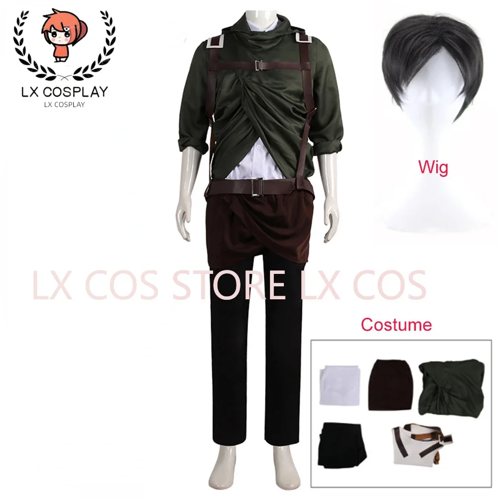 Disfraz de Soldado Investigador de Anime, Ropa de Cosplay, Abrigo Verde Militar, Disfraces para Fiesta de Halloween, Ropa de Cosplay