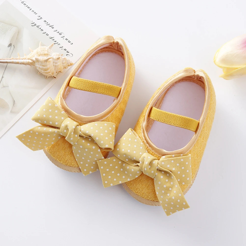 Baywell Adorable Princess Shoes and Headwear Set for Baby Girls - Lovely Bow Buckle Design 0-12 Months