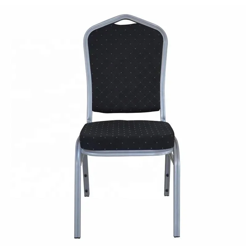 

A Factory Wholesale Modern Elegant Meeting Room Stackable Durable Fabric Cover Hotel Wedding Aluminum Banquet Chair