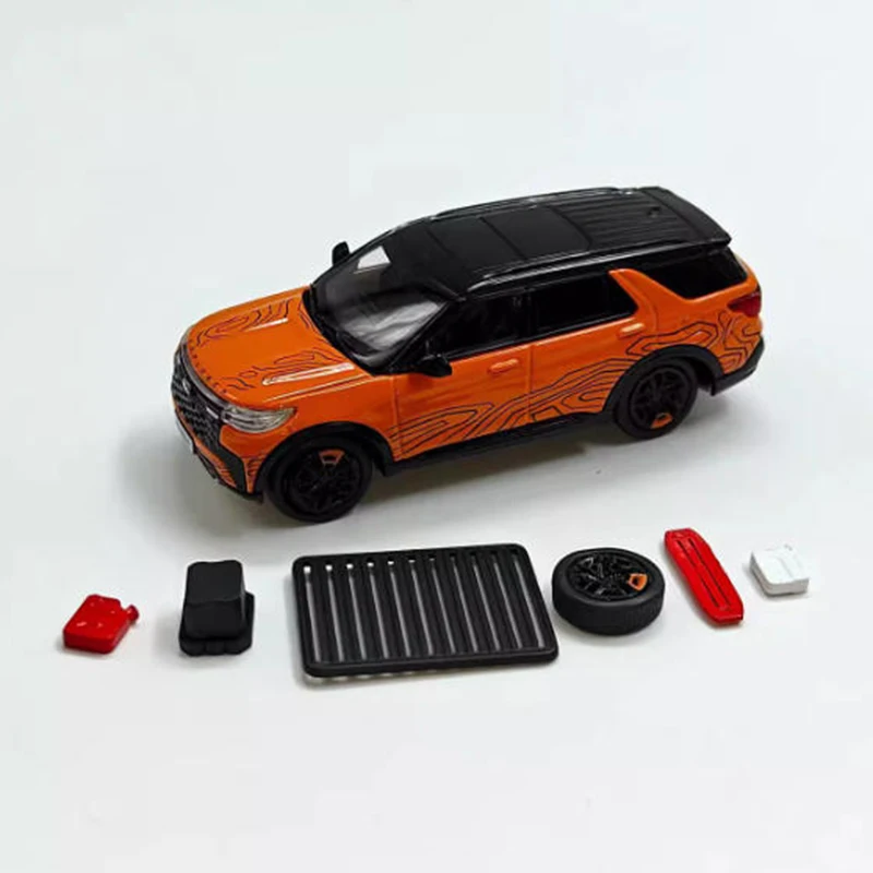 

Литая под давлением 1:64 модель автомобиля из сплава Ford Explorer, статическая коллекция, украшенные праздничные подарки, игрушки
