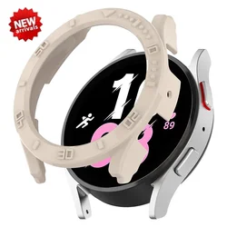 Samsung Galaxy Watch Tpu用シェル,保護ケース,数字,45mm, 44mm, 40mm, 5プロ