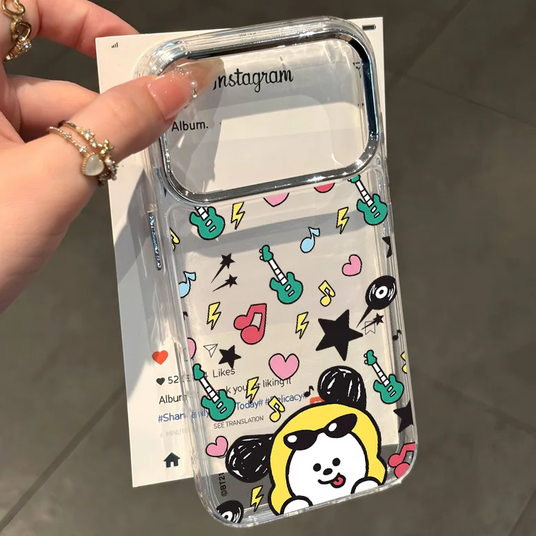 Phone Case for Samsung Galaxy S26 S25 S24 S23 S22 S21 S20 FE Ultra Edge Plus 4G 5G Lovely B-Bt21 New Transparent Soft Cover - view 2