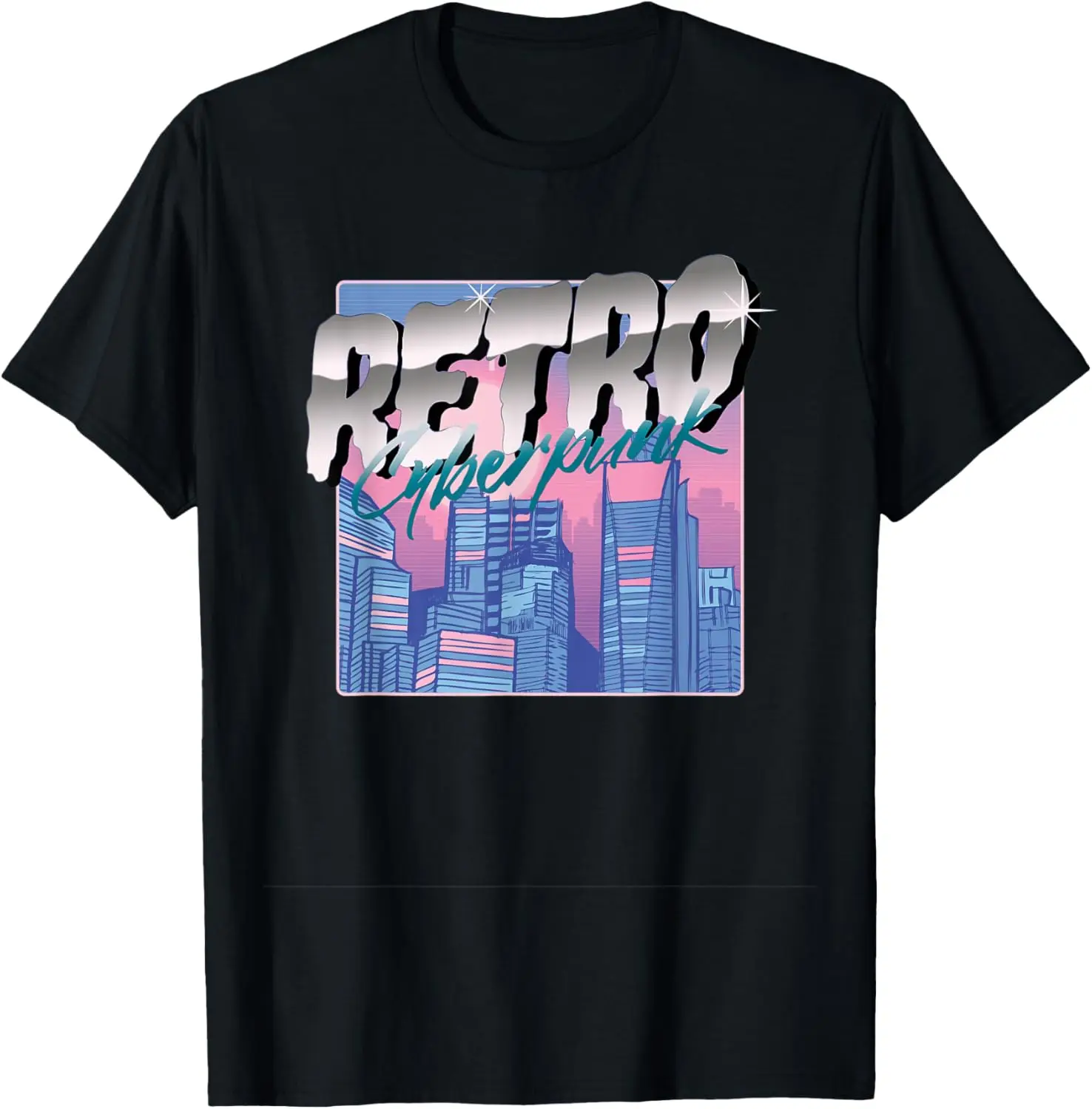 

Футболка Glitch Vaporwave Cyberpunks Japan Streetwear 80s 90s Sad