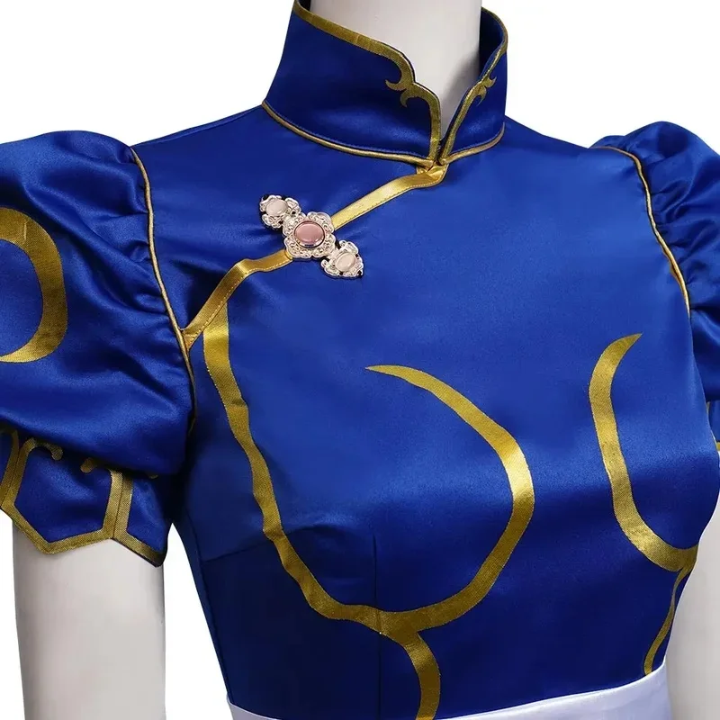 w;3.c\6;h'8/Chun Li Anime Game Cosplay Costume Dress Outfit Women Feamle Ladies Halloween Party Role 5'u.9;m\4/p
