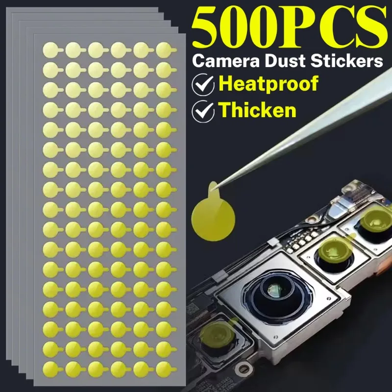 

100/200/300/400/500PCS Universal Dust Stickers High Temperature Tape for Phone Camera Infrared Dot Matrix Protective Sticker