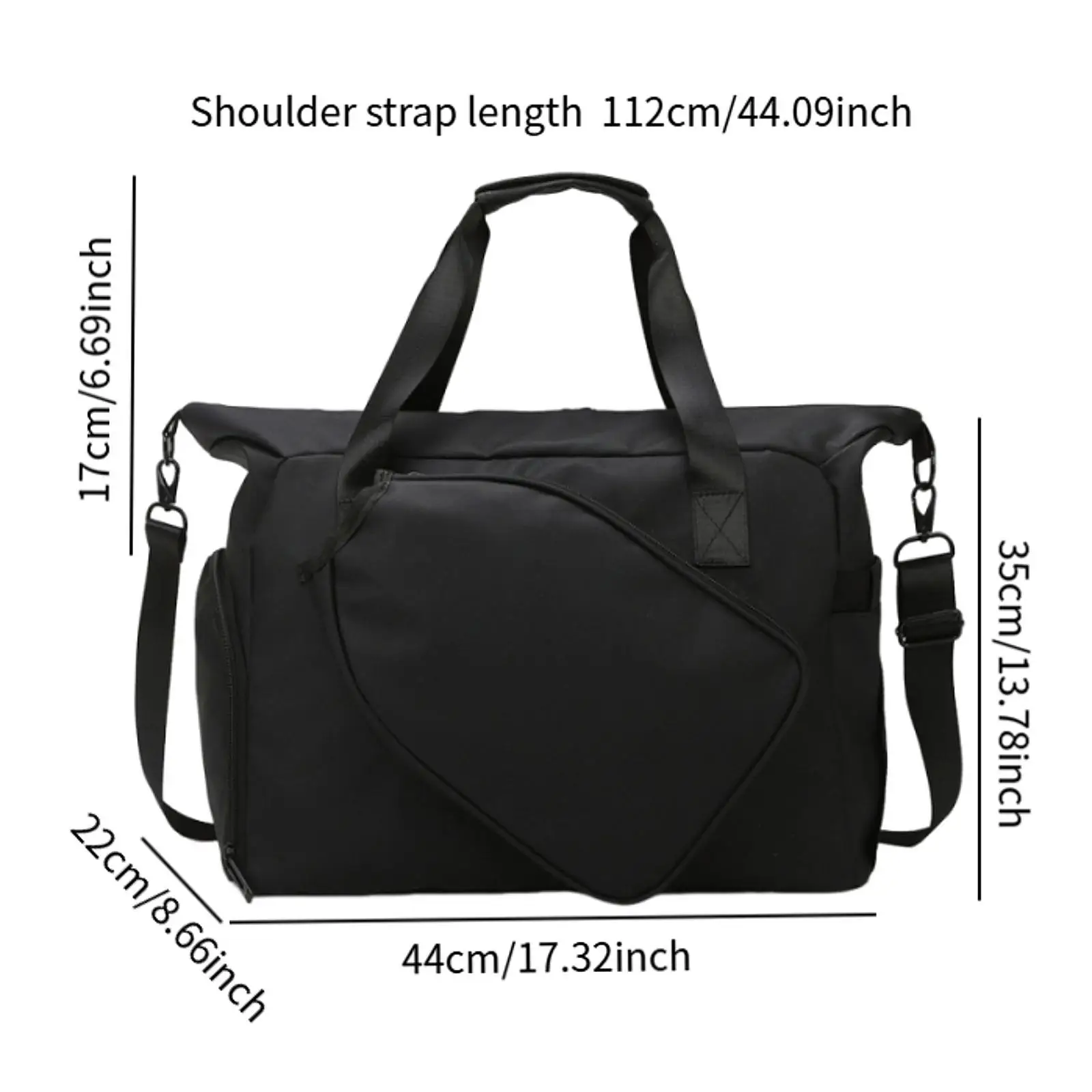 Pickleball Racket Bag Draagtas Organizer met Racket Paddle Holder Large