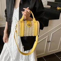 2025 New! Exotic Style Portable Woven Messenger - Fashion Commuter & Seaside Vacation Shoulder Bag