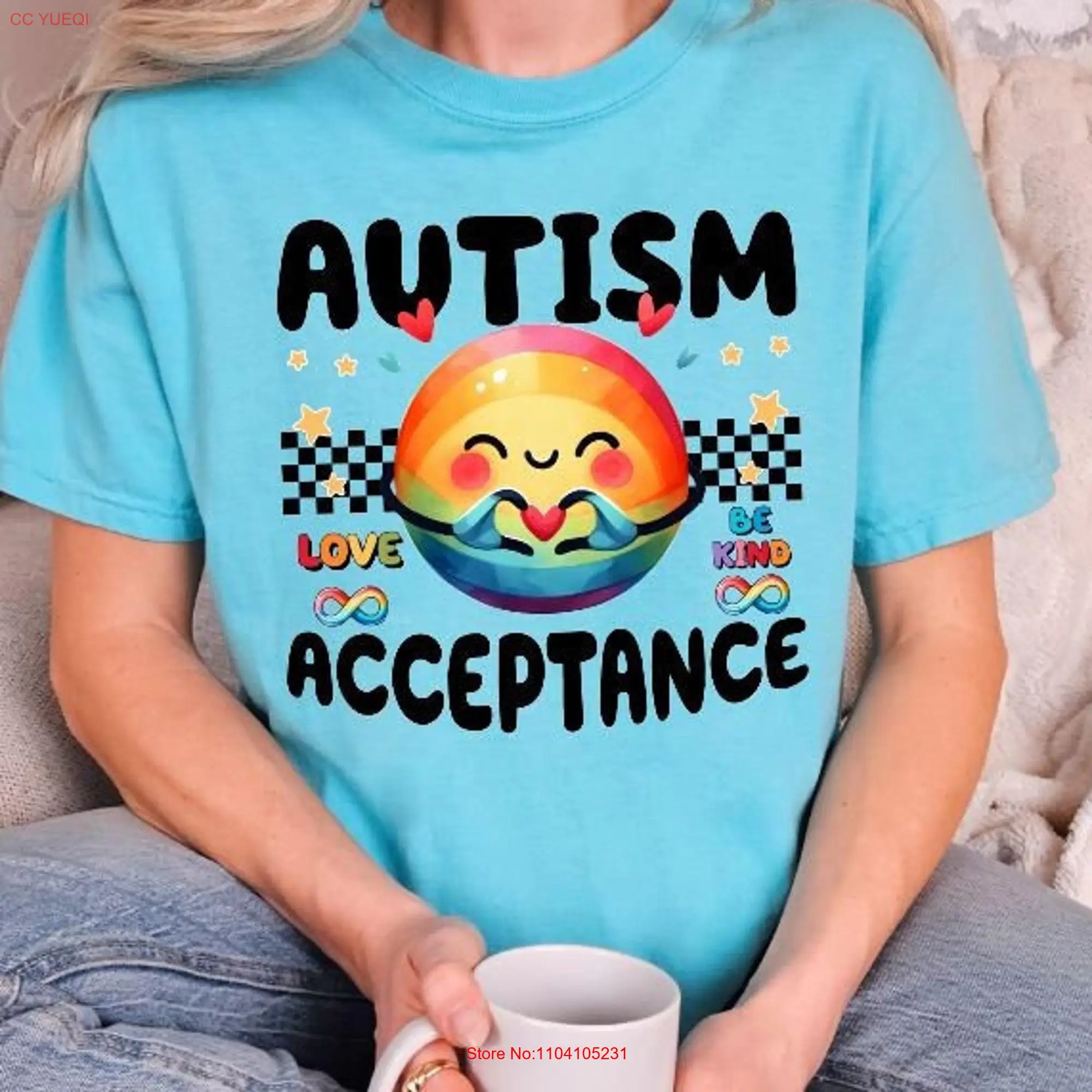 Autism Acceptance Awareness T Shirt SupporT Everyone Communicate Differently Speaks Teacher Special Education