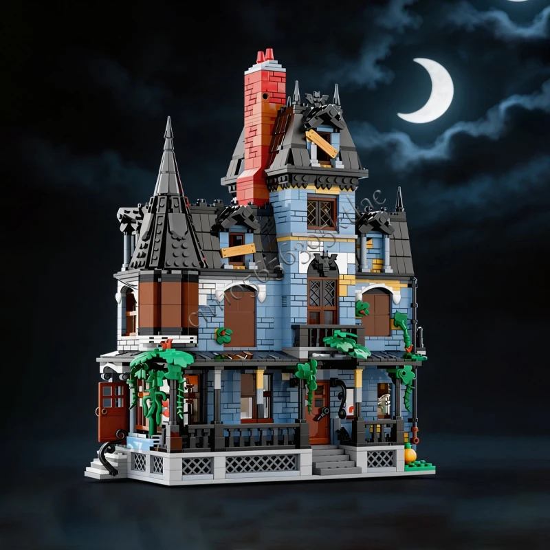 

2626 Parts Horror Style House Model Building Blocks Children Educational Assembly Boys Girls Toy Birthday Creative Display Gifts