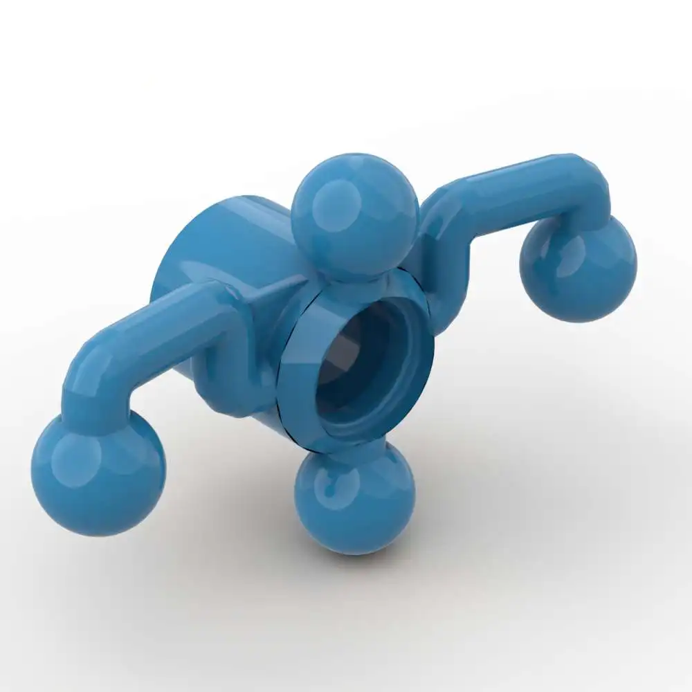 MOC 10 قطعة جزء الطوب 50301 32495 ذراع التوجيه اللبنات مجموعة x873c01 مع 4 سحب الكرة الجسيمات لغز لعب هدايا الأطفال #1