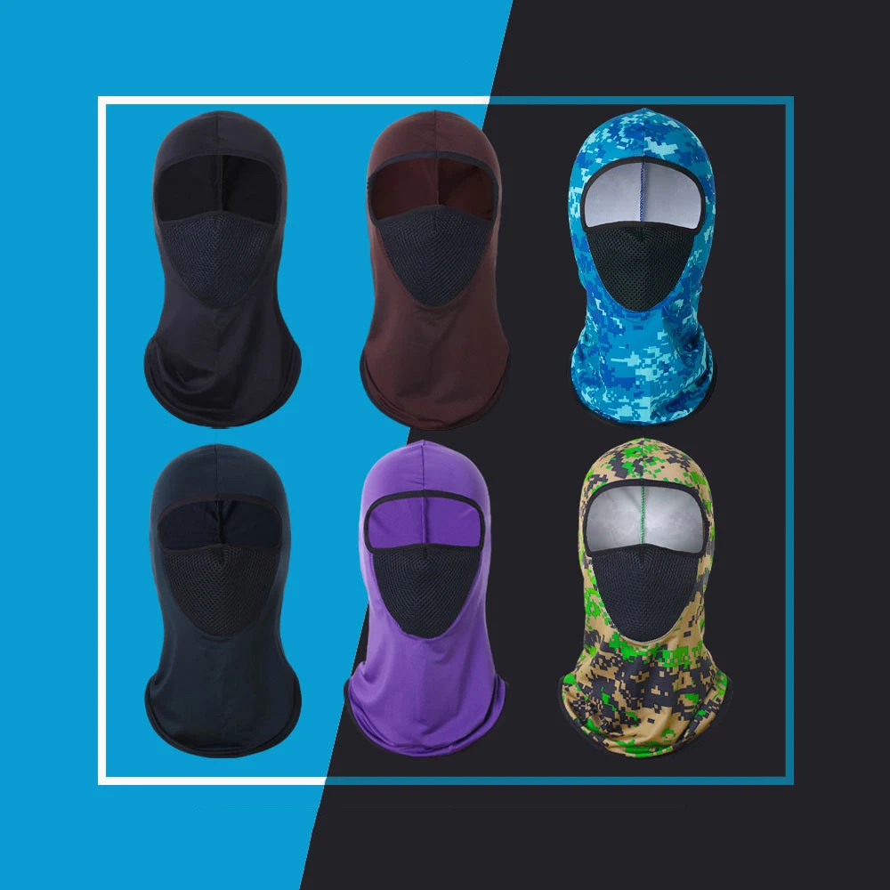 New Ice Full Face Mask Cover For Men Women Beanies Hat Solid Helmet Outdoor Sports Cycling Fast-dry Sunscreen Ski Balaclava Cap