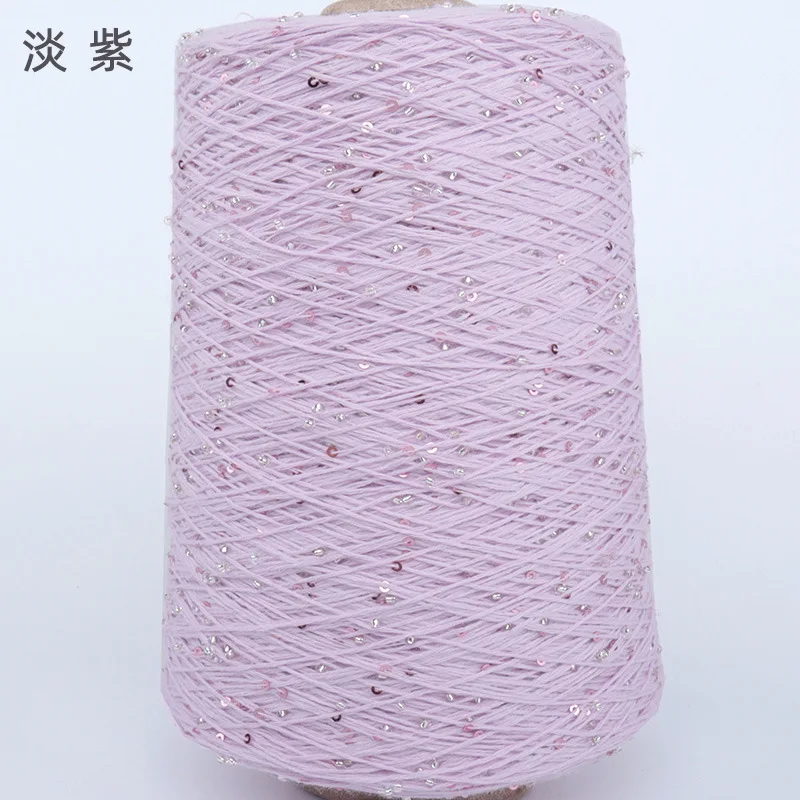 500g 100% Pure Cotton Lace Thread, Crochet Stick Thread, Hand-woven Rice Bead Sequin Thread, Scarf And Towel Material
