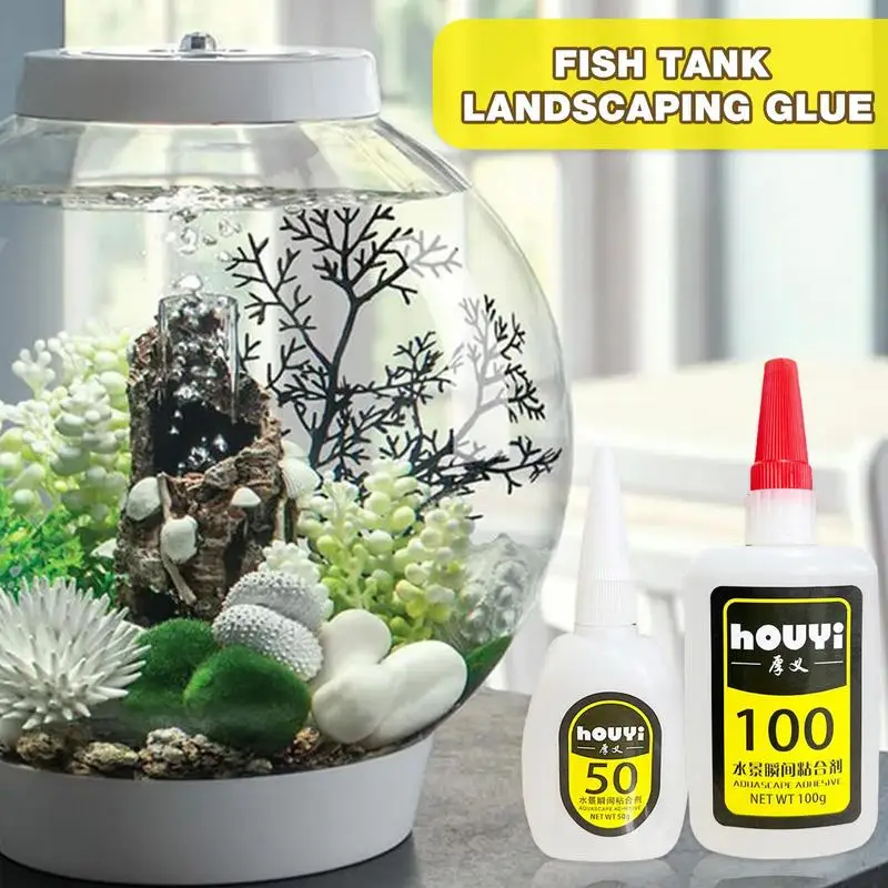 50G/100G Aquarium Instant Coral Glue Moss Glue Rock Glue Can Used Under The Water Frags Base Fixed To Rock Tropical Plant Tank