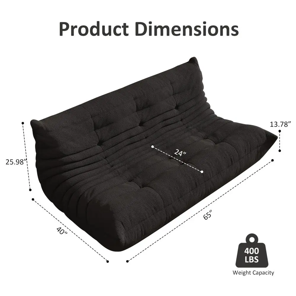 Bag Chairs for Adults, Memory Foam Reading Bean Bag Sofa Chair with Faux Fur Filler, Fireside Floor Gaming Chairs for Living Ro