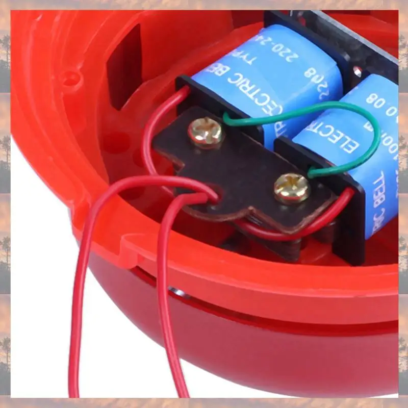 N75R-3X AC 220V 100Mm 4 Polegadas de Diâmetro Escolas Alarme de Incêndio Forma Redonda Sino Elétrico Vermelho