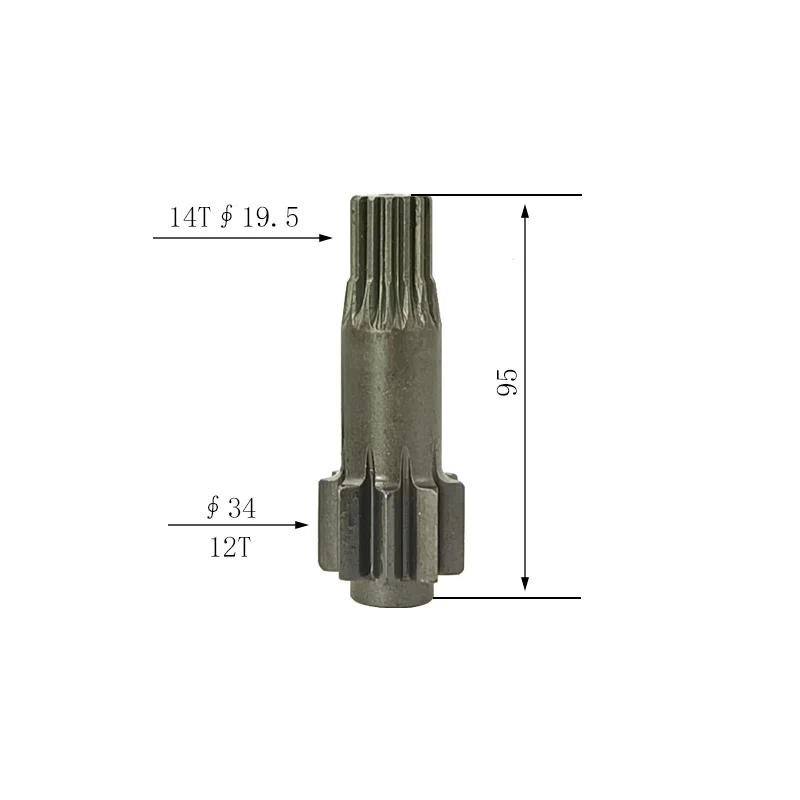 Kobelco SK135SR Excavator Travel Motor Center Gear 12/14 Teeth High-Quality Replacement Part for Heavy Equipment