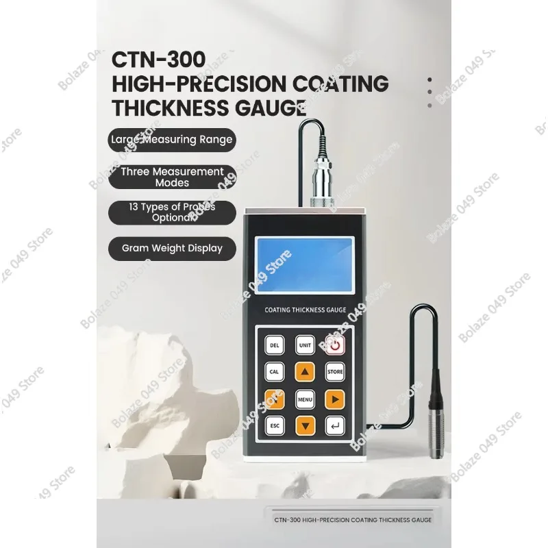 CTN-300 Metal Coating Thickness Gauge | Multi-layer, High-precision, Wide Measurement Range, From 0-13,000 Microns