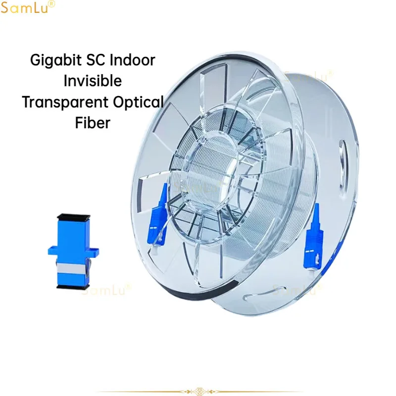 

Gigabit SC Indoor Invisible Transparent Optical Fiber Hidden Indoor Single-core Optical Cat Optical Fiber Extension Cable FTTH