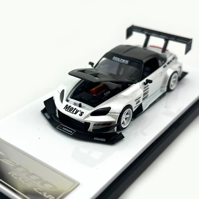 Stock 1:64 Honda S2000 Race Car zu öffnendes Automodell aus Druckgusslegierung, Jungenspielzeug, Festivalgeschenk für Kinder, Dekoration für Erwachsene.