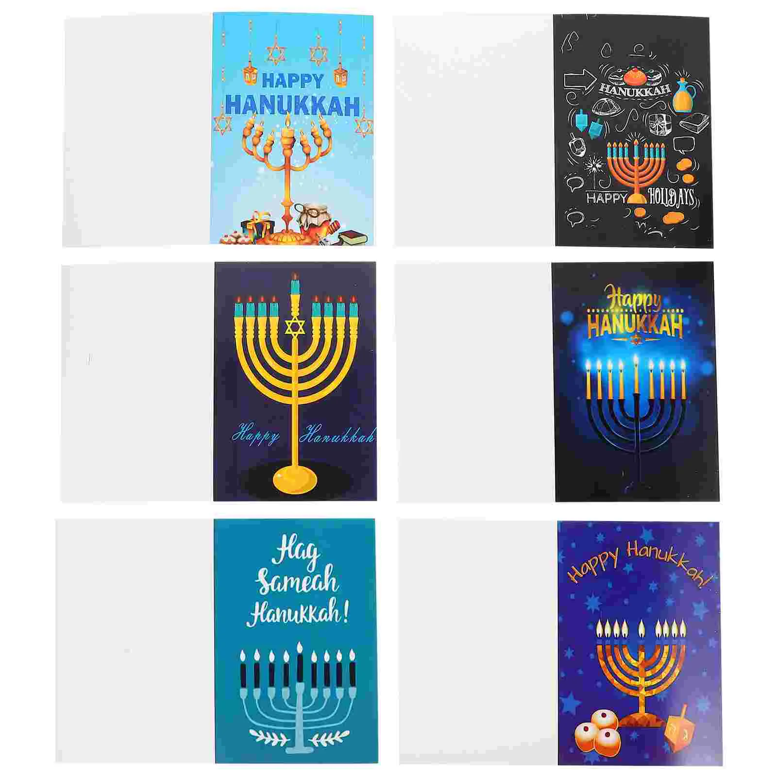 

Hanukkah Greeting Card Invitation Cards Blessing Gift Thank You Party Theme Paper